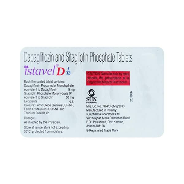 Istavel D 5/50mg Strip Of 15 Tablets