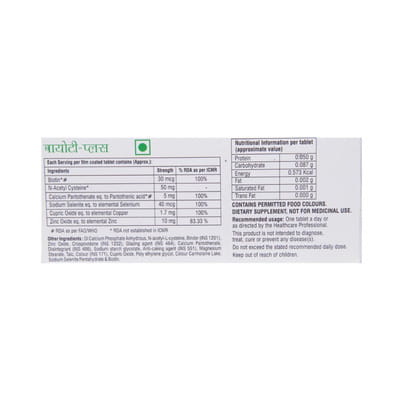 Biotee Plus Strip Of 10 Tablets