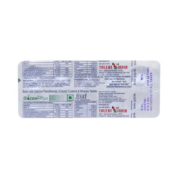 Biotee Plus Strip Of 10 Tablets