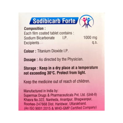 Sodibicarb Forte Strip Of 10 Tablets