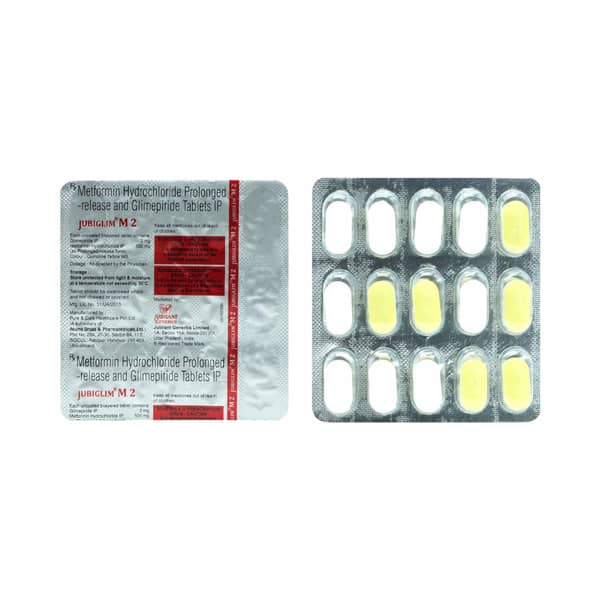 Jubiglim M 2Mg Strip Of 15 Tablets