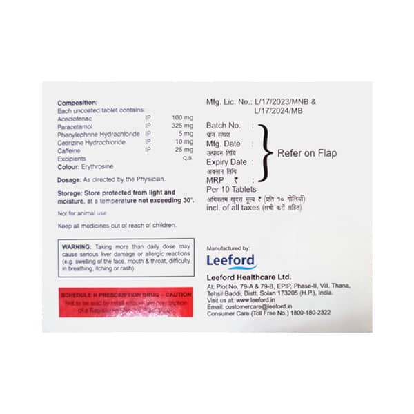 Criticold Advance Strip Of 10 Tablets