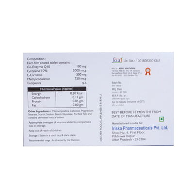 Irisco Q Strip Of 10 Tablets