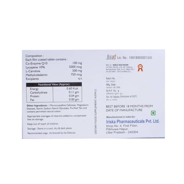 Irisco Q Strip Of 10 Tablets