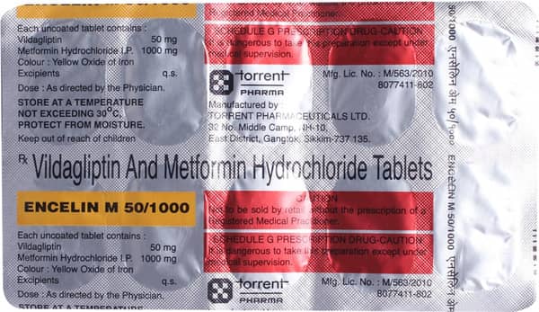 Encelin M Sr 1000Mg Strip Of 10 Tablets