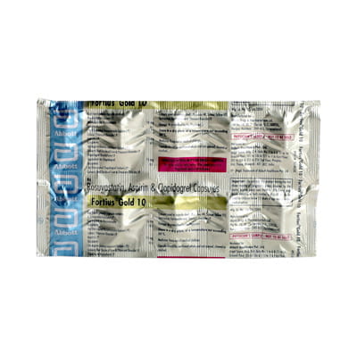 Fortius Gold 10mg Strip Of 10 Capsules