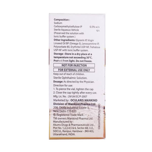 Lubistar Omega Bottle Of 10Ml Eye Drops
