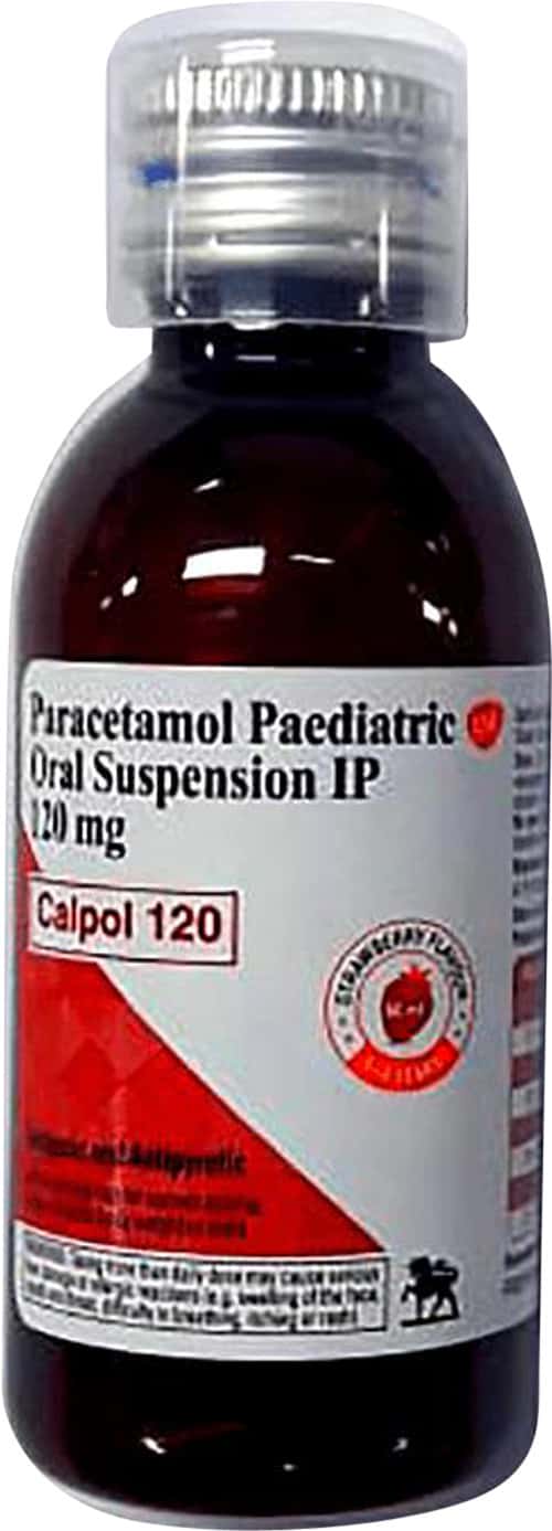 calpol 120mg strawberry flavour suspension