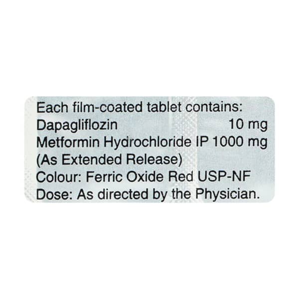 Dapavel M 10/1000mg Strip Of 10 Tablets