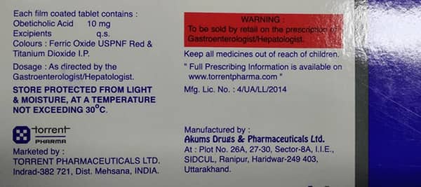 Ocabile 10mg Strip Of 10 Tablets