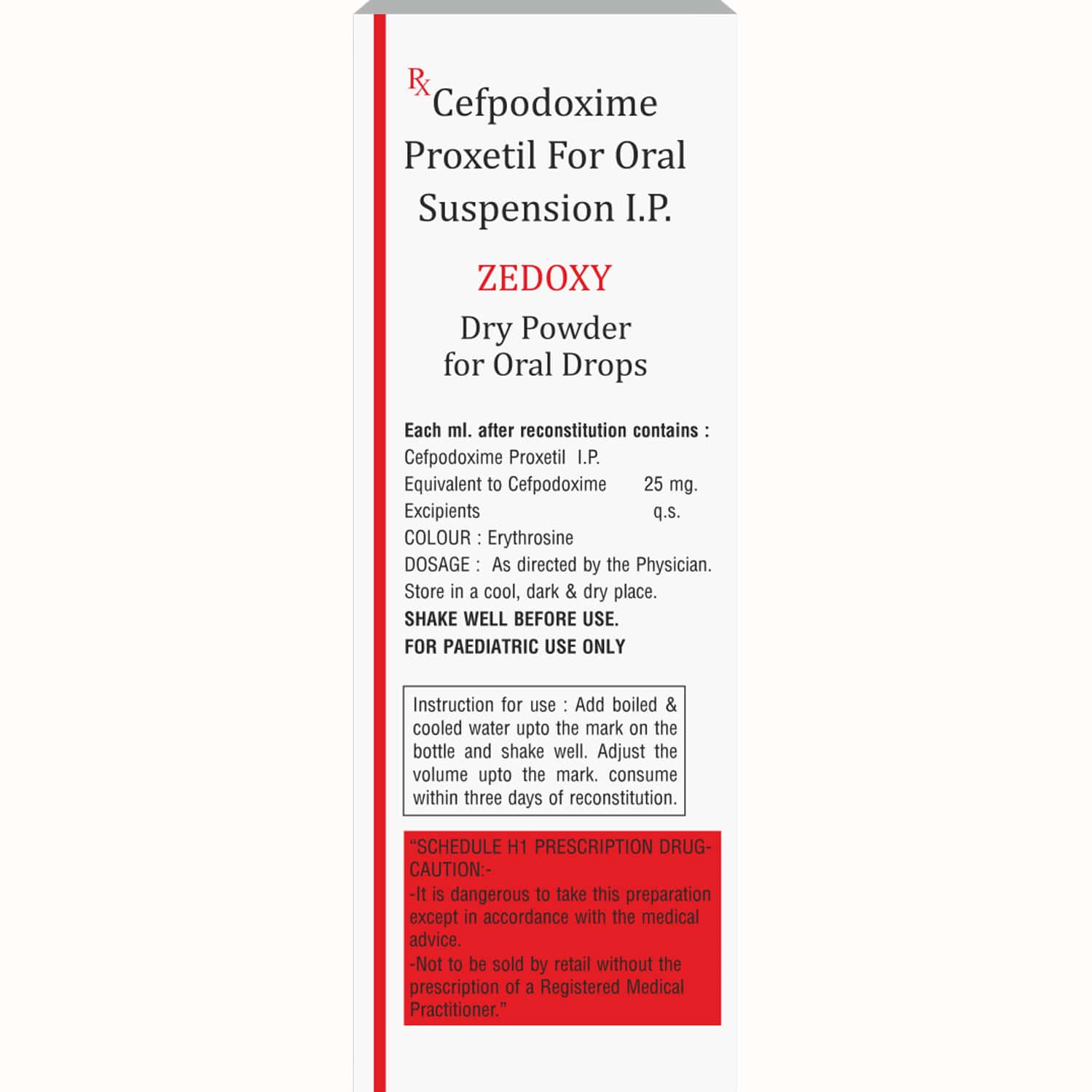 Zedox Injection Zedoxy 25 MG/ML Oral Drop (10): Uses, Side Effects, Price & Dosage ...