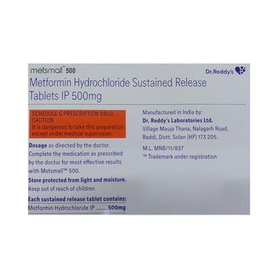 Metsmall 500mg Strip Of 30 Tablets