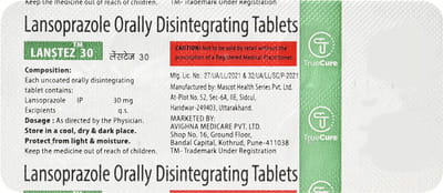 Lanstez 30mg Strip Of 10 Tablets