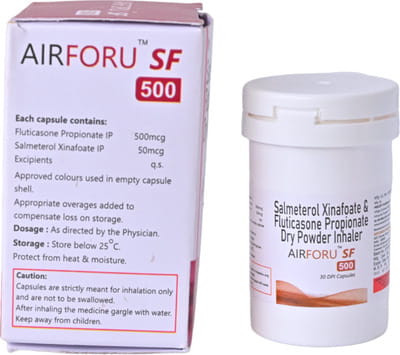 Airforu Sf 500mcg Bottle Of 30 Dpi Inhalation Capsules