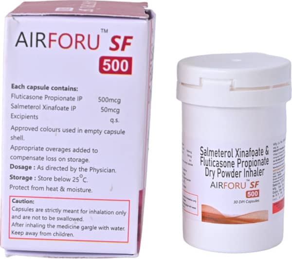 Airforu Sf 500mcg Bottle Of 30 Dpi Inhalation Capsules