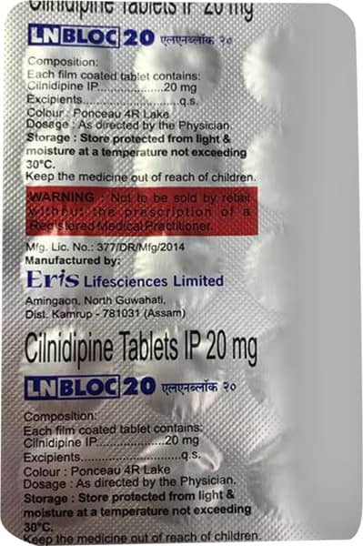 Lnbloc 20mg Strip Of 15 Tablets
