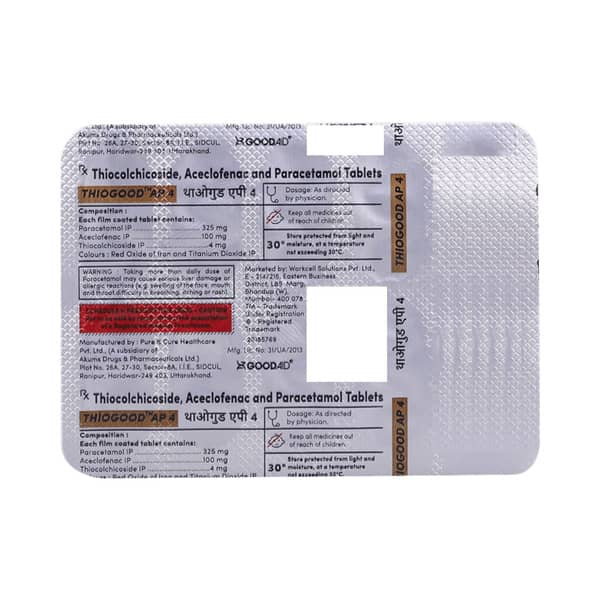 Thiogood Ap 4mg Strip Of 10 Tablets