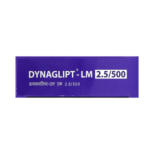 Dynaglipt Lm 2.5/500 Strip Of 10 Tablets
