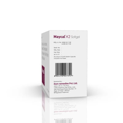 Maycal K2 Strip Of 10 Softgel Capsules