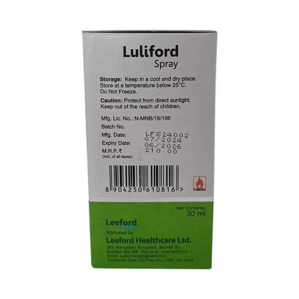 Luliford Bottle Of 30ml Spray