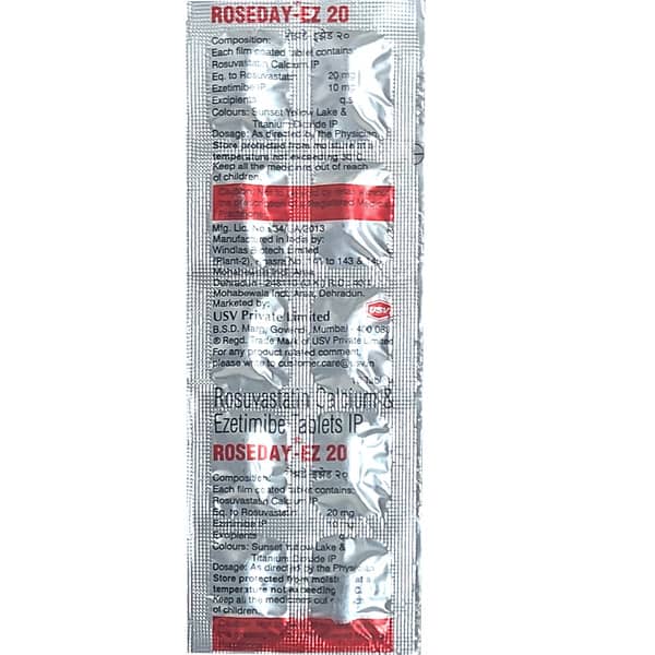 Roseday Ez 20mg Strip Of 10 Tablets