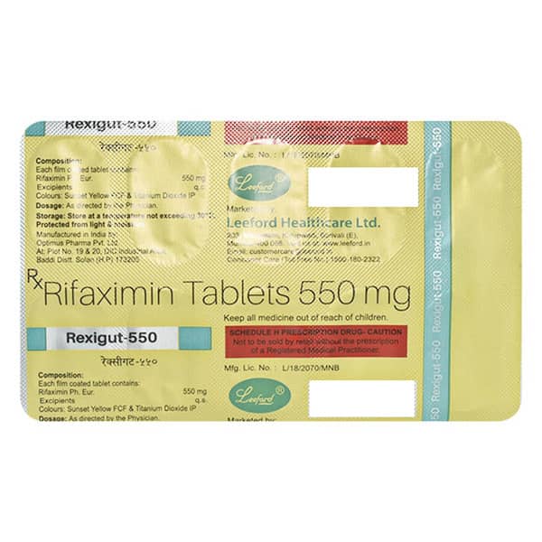 Rexigut 550mg Strip Of 10 Tablets