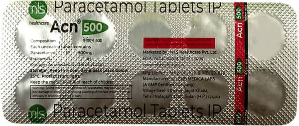 Acn 500 Mg Tablet 10