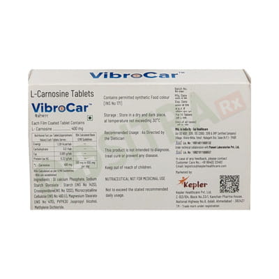 Vibrocar 400mg Strip Of 10 Tablets