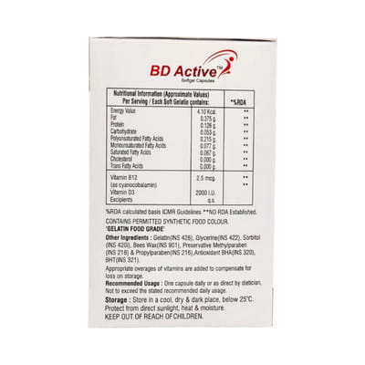 Bd Active Strip Of 10 Softgel Capsules