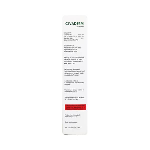 Civaderm Bottle Of 100ml Shampoo