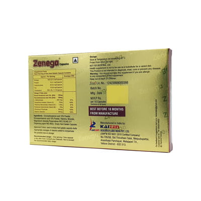 Zenega Strip Of 10 Capsules