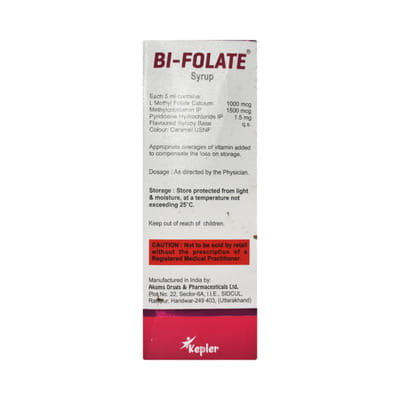 Bi Folate Bottle Of 100ml Syrup