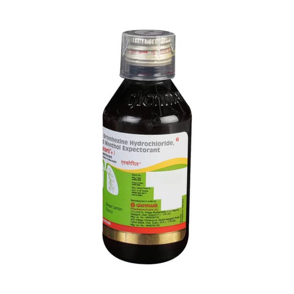 Ascoril Plus Ginger Lemon Flavour Bottle Of 120ml Expectorant