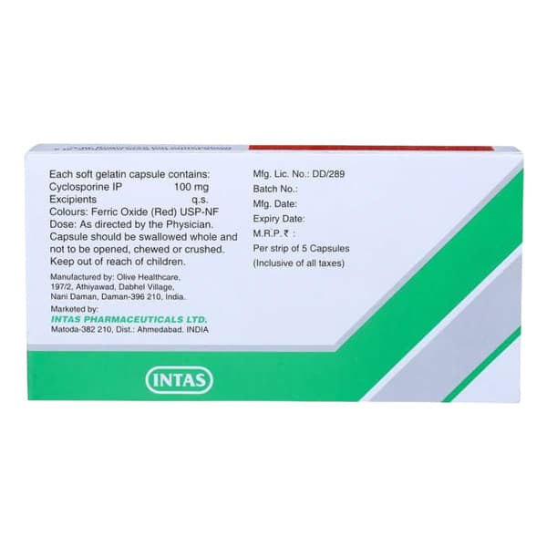 Sprintas 100mg Strip Of 5 Capsules