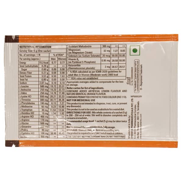 Aminorich Xp Sugar Free Sachet Of 5gm Oral Powder