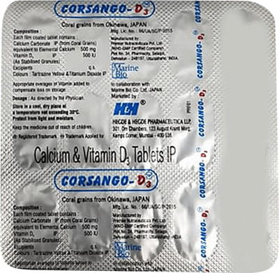 Corsango D3 Strip Of 15 Tablets
