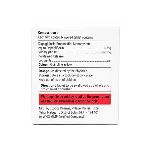 Dapatic V 100Mg Strip Of 10 Tablets