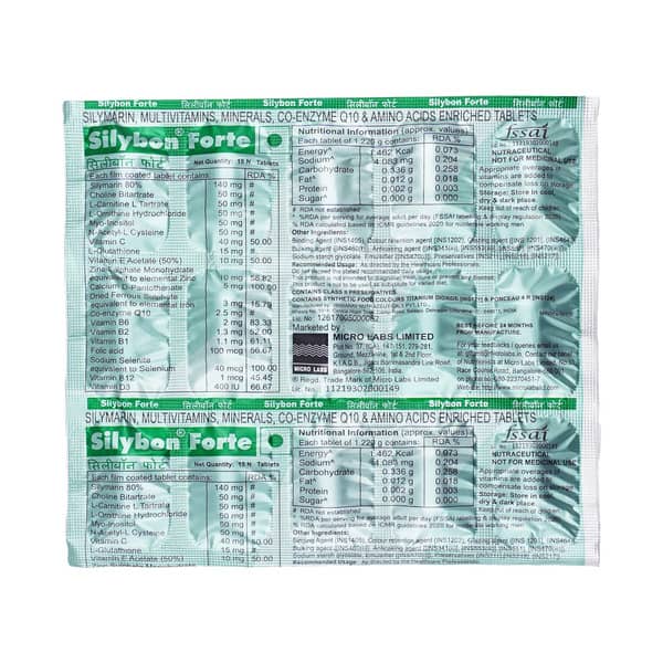 Silybon Forte Strip Of 15 Tablets