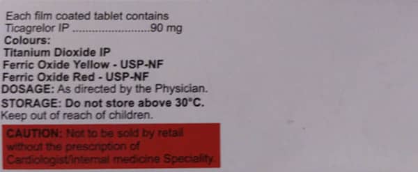 Ticasave Plus 90mg Strip Of 14 Tablets