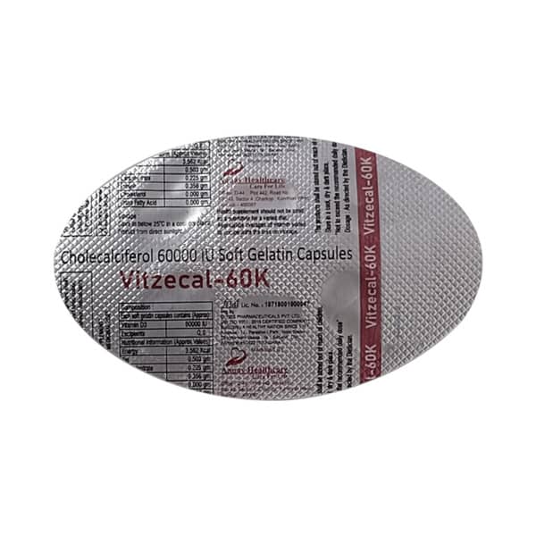 Vitzecal 60k Strip Of 4 Softgel Capsules