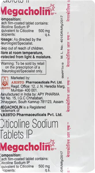 Megacholin Rf Strip Of 10 Tablets