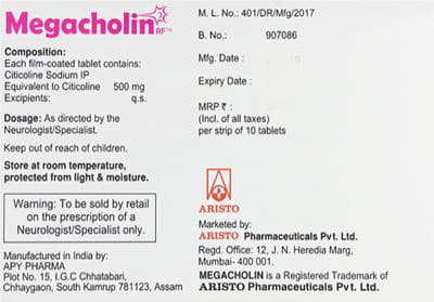 Megacholin Rf Strip Of 10 Tablets