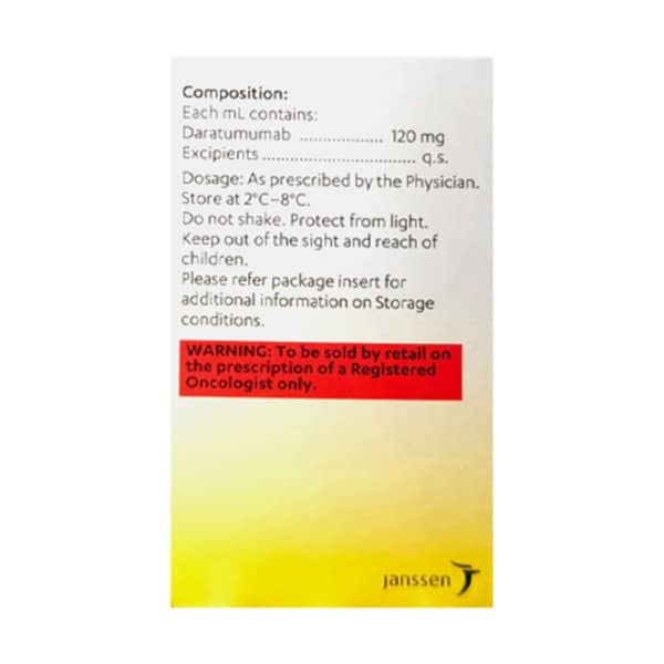 Darzalex Faspro 1800mg Vial Of 15ml Injection