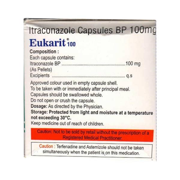 Eukarit 100Mg Strip Of 10 Capsules