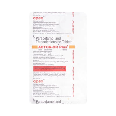 Acton Or Plus Strip Of 10 Tablets