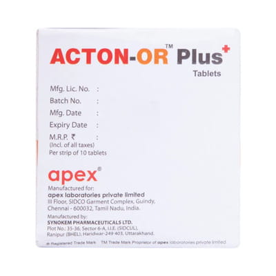 Acton Or Plus Strip Of 10 Tablets