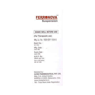 Ferronova Bottle Of 200ml Suspension