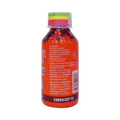 Chericof Ls Sugar Free Bottle Of 100ml Syrup