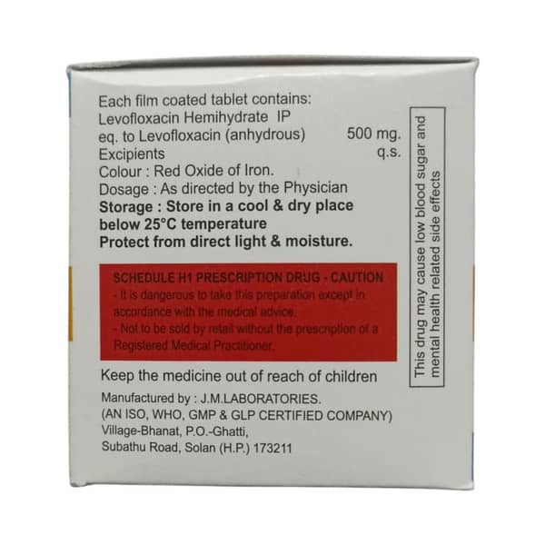 Lflox 500 Strip Of 10 Tablets