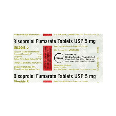 Bisobis 5mg Strip Of 10 Tablets